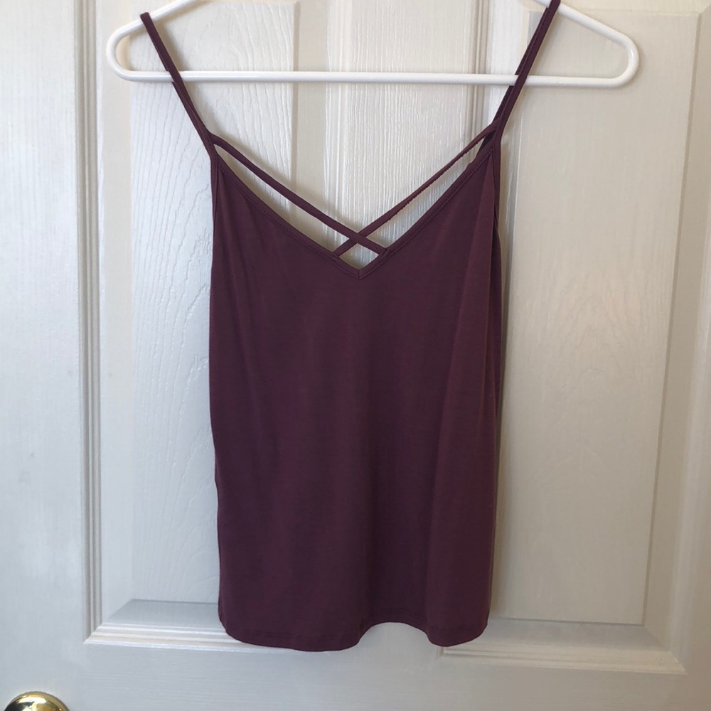 Garage purple tank top NWT